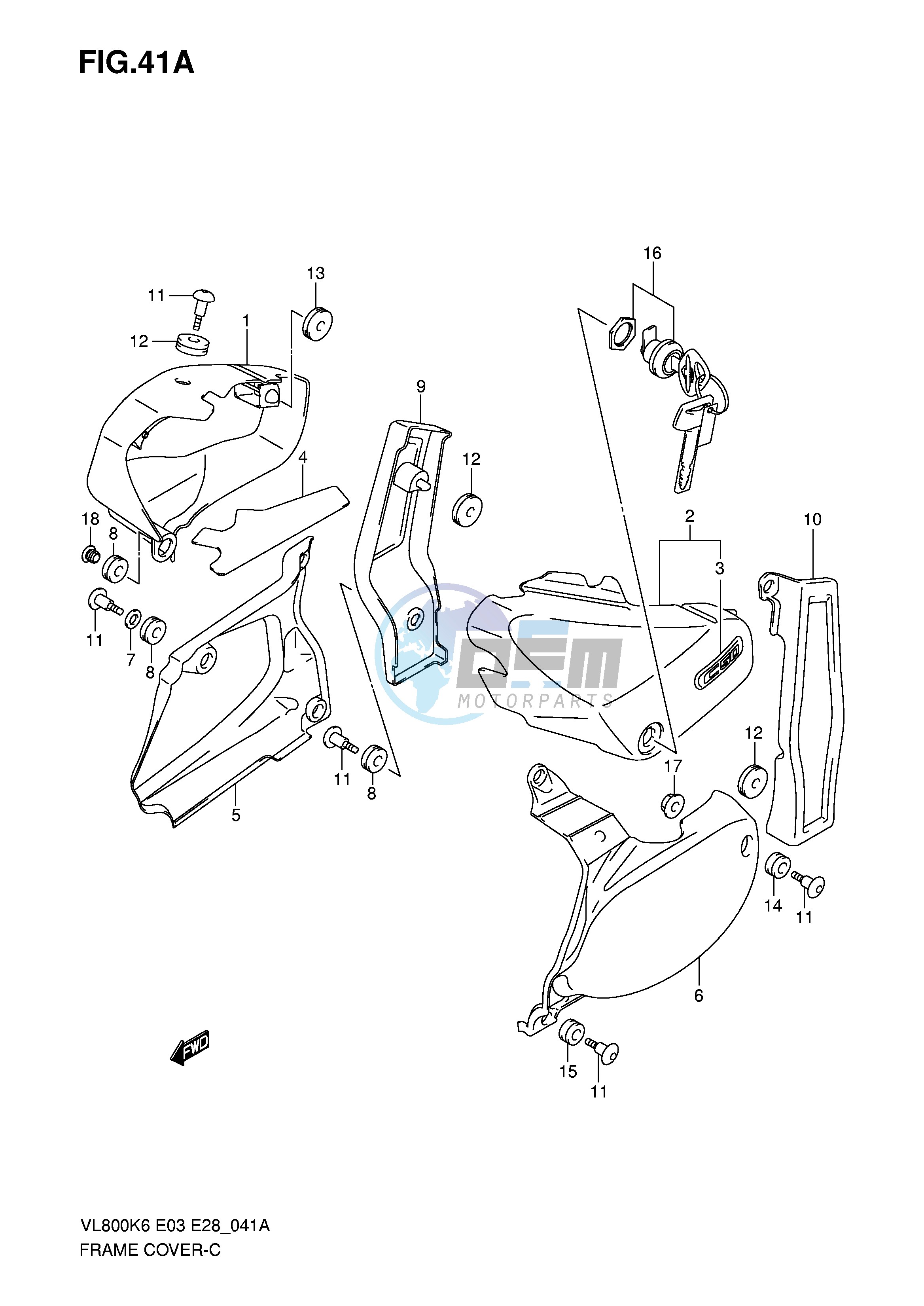 FRAME COVER (VL800CK6)