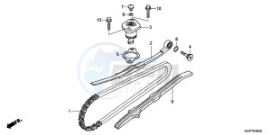 NSC50T2F NSC50T2 UK - (E) drawing CAM CHAIN/ TENSIONER