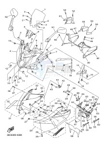 XJ6S ABS 600 DIVERSION (S-TYPE, ABS) (36D5) drawing COWLING