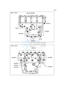 NINJA ZX-12R ZX1200B6F FR GB XX (EU ME A(FRICA) drawing Crankcase Bolt Pattern