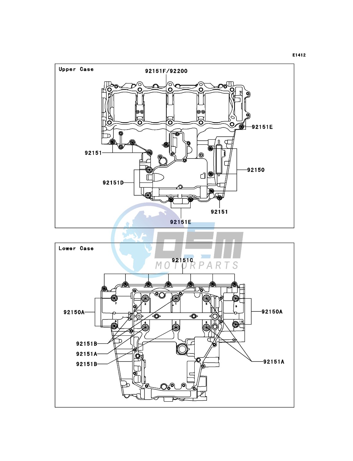 Crankcase Bolt Pattern