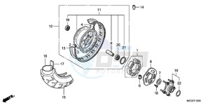 VT750CA9 Ireland - (EK / MME ST) drawing REAR WHEEL