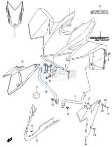 LT-Z400 drawing FRONT FENDER