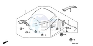 TRX250TEA Australia - (U / EC) drawing SEAT