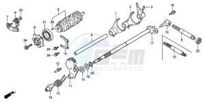 TRX350FM FOURTRAX 350 4X4 drawing GEARSHIFT DRUM