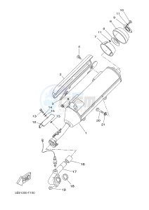 VP250 X-CITY (5B2C 5B2C 5B2C) drawing EXHAUST