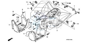 TRX90XB drawing REAR FENDER