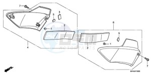 CBF1000SA UK - (E / ABS MKH) drawing SIDE COVER