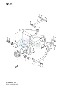 VL800 (E2) VOLUSIA drawing REAR SWINGING ARM