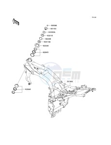 ZR 1000 A [Z1000] (A6F-A6F) A6F drawing FRAME