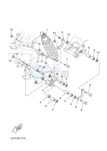 MT125A MT-125 ABS (5D7D) drawing REAR SUSPENSION