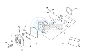 SR 50 H2O drawing Cylinder head I