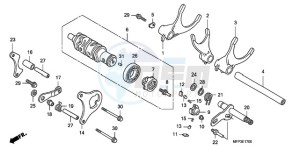 CB1300A9 BR / ABS CO MME - (BR / ABS CO MME) drawing GEARSHIFT DRUM/GEARSHIFT FORK