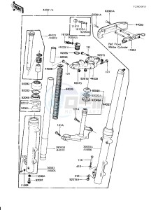 KZ 750 H [LTD] (H2-H4) [LTD] drawing FRONT FORK -- KZ750-H2_H3- -