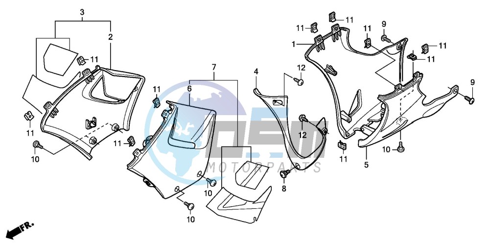 UNDER COWL (CBR125R/RS/RW5/RW6/RW8)