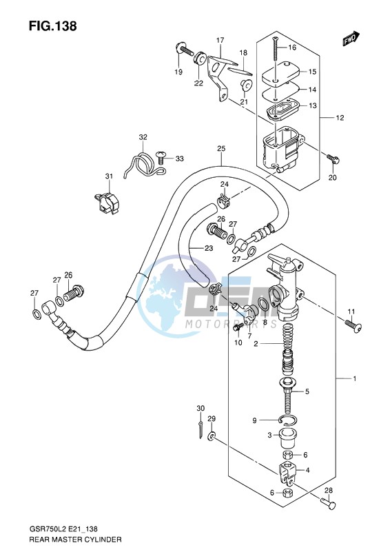 REAR MASTER CYLINDER