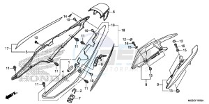 NC700DD INTEGRA E drawing REAR COWL