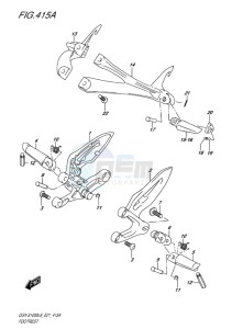 GSX-S 1000 drawing FOOTREST