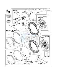 KX250 KX250R8F EU drawing Tires