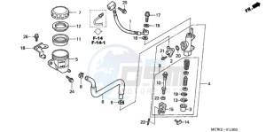 VFR800A9 Europe Direct - (ED / ABS MME) drawing RR. BRAKE MASTER CYLINDER