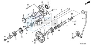 GL1800G GOLDWING 2ED drawing REVERSE GEAR