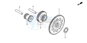 XLR125R drawing STARTING GEAR