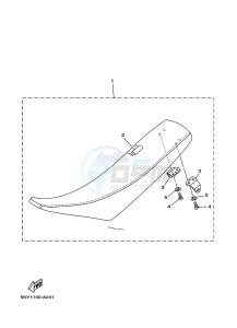 YZ250X (BF1T) drawing SEAT