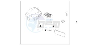 XL125V VARADERO drawing TOP BOX 35L