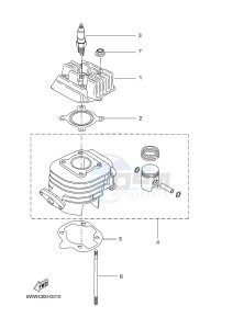 CW50N BOOSTER NAKED (2B7N 2B7N) drawing CYLINDER