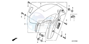 CB1000RB drawing FRONT FENDER