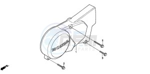 ST50 drawing LEFT CRANKCASE COVER