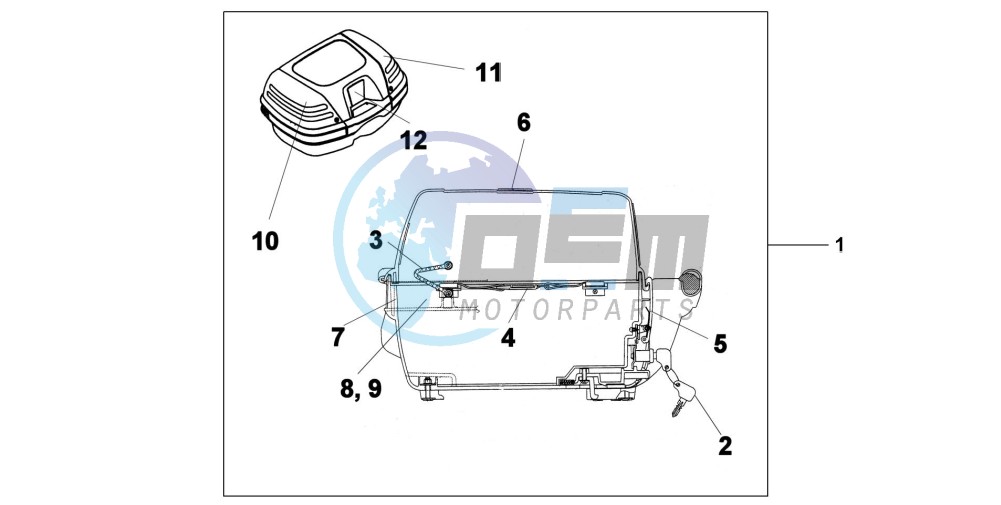 TOP BOX 45L UNPAINTED