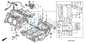 VFR8009 UK - (E / MME TWO) drawing CRANKCASE