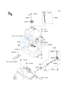 KVF 360 B [PRAIRIE 360] (B6F-B9F) B7F drawing FUEL TANK