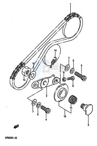 DR600R (E2) drawing BALANCER CHAIN