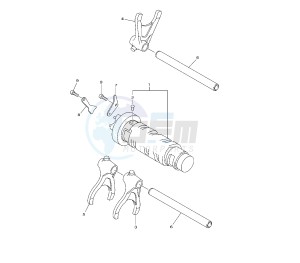 XJ6-S DIVERSION 600 drawing SHIFT CAM AND FORK