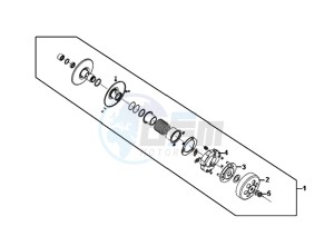 FIDDLE III 125I (XA12W2-EU) (L7-M0) (E4) drawing DRIVEN PULLEY ASSY