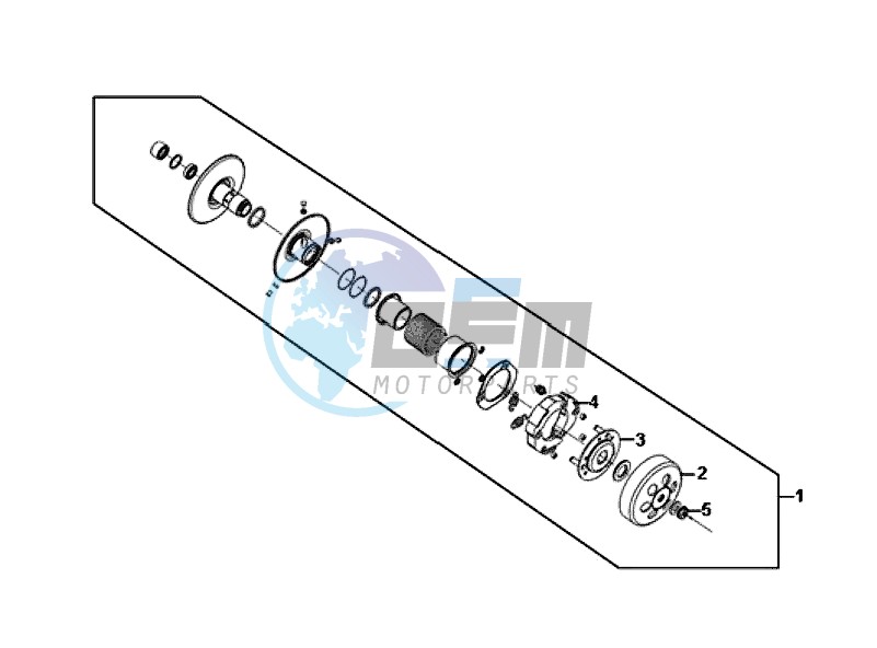 DRIVEN PULLEY ASSY