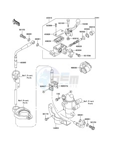 KX85 / KX85 II KX85B6F EU drawing Front Master Cylinder