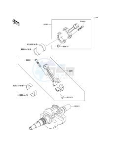 KVF 650 D ([BRUTE FORCE 650 4X4] (D6F-D9F) D8F drawing CRANKSHAFT