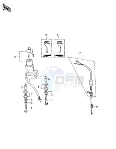 KZ 400 H (H1) drawing IGNITION SWITCH