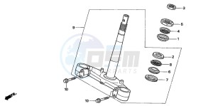 SH150 125 drawing STEERING STEM