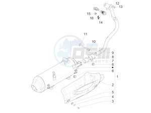 LIBERTY 150 150 IGET 4T 3V IE ABS (NAFTA) drawing Silencer