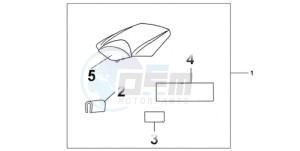 CBR1000RA9 U / ABS MME SPC drawing REAR SEAT COWL REPSOL