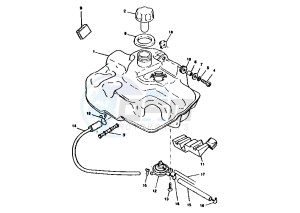 BW'S BUMP 50 drawing FUEL TANK