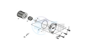 MAXSYM 400I (L8) EU drawing OIL FILTER