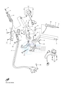 FJR1300A FJR1300A ABS (1MCN) drawing STEERING HANDLE & CABLE