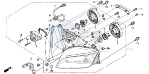 CBR600RR drawing HEADLIGHT