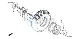 TRX450ER9 Australia - (U / SEL) drawing FRONT WHEEL