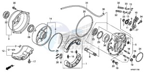 TRX420FED TRX420 Europe Direct - (ED) drawing REAR BRAKE PANEL